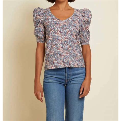 celine floral sleeves top|Celine.